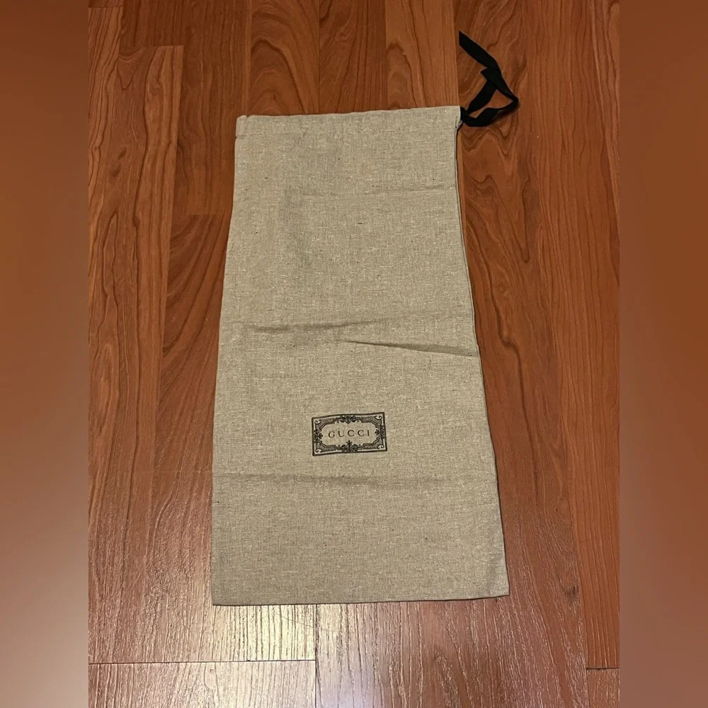 Gucci Tan Fabric Bag with Logo